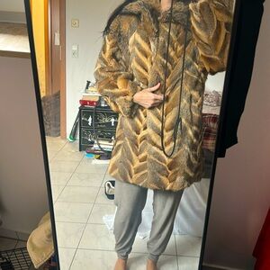 Authentic fur jacket, custom-made from Europe. Size medium.